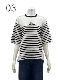 盆ボヤージュセール！】ハニカムボーダーカットソー（62530140