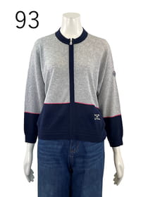 メッシュニットZIPカーディガン