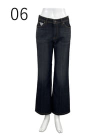 セミブーツカット デニムパンツ