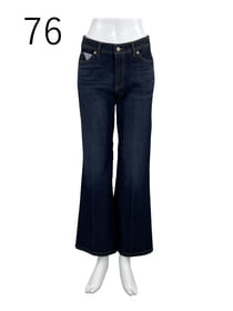 セミブーツカット デニムパンツ