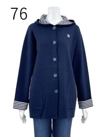 接結ジャガード編みニット ジャケット