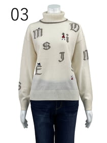 〈ウール混ジャガード〉ニットプルオーバー