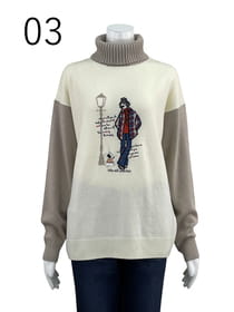 エディ柄インターシャプルオーバー