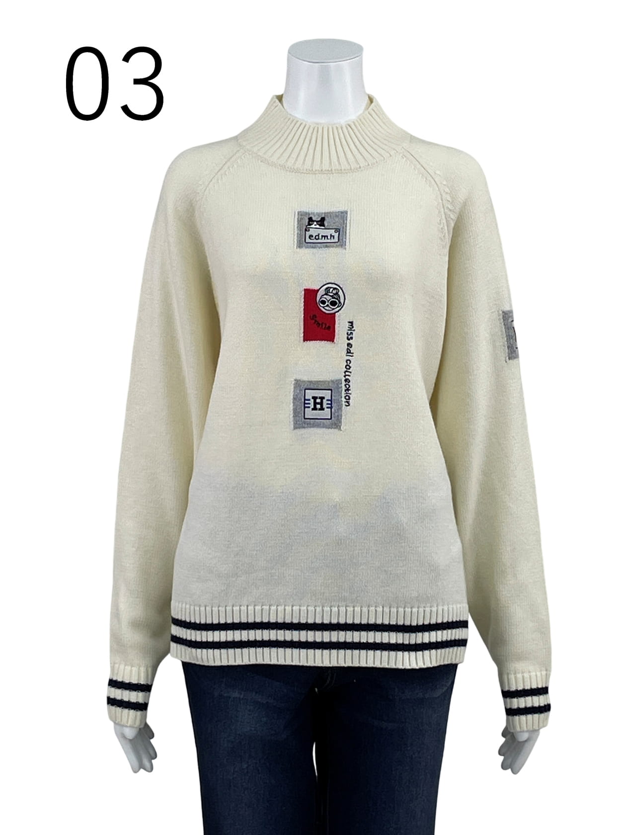 〈アンゴラ混〉ニットプルオーバー