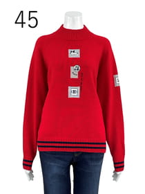 〈アンゴラ混〉ニットプルオーバー