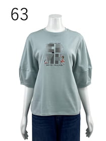 バルーンスリーブ カットソープルオーバー