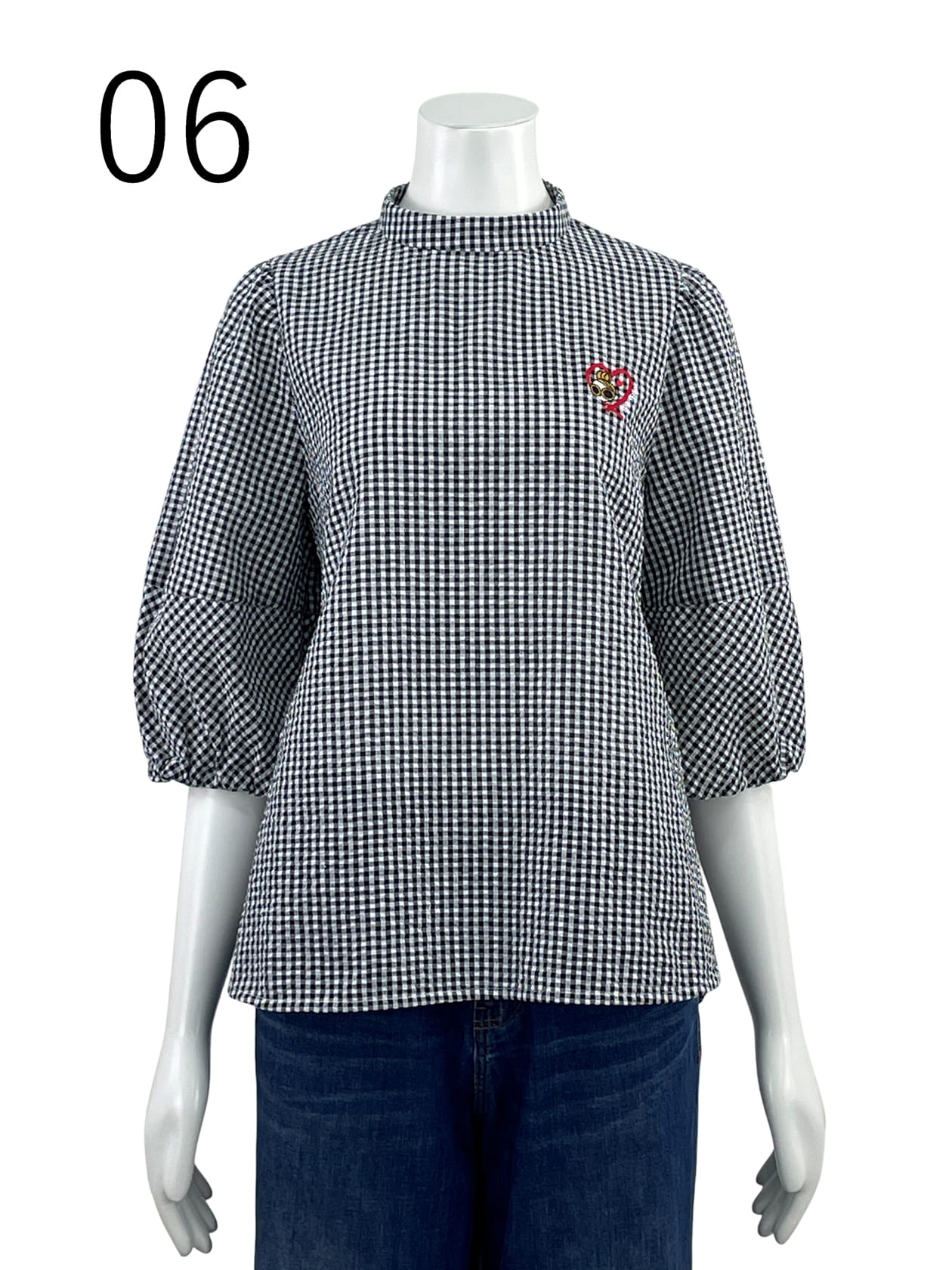 ギンガムチェック ブラウス