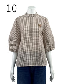 ギンガムチェック ブラウス