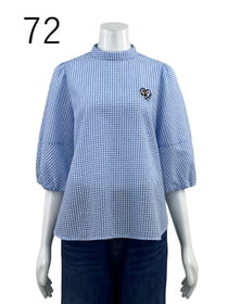 ギンガムチェック ブラウス