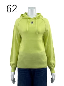 フード付き ニットプルオーバー