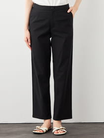 【１５号】【COOLタッチ】リネンプラスストレートパンツ