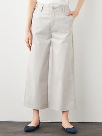 【早割30%OFF対象】【１５号】【COOLタッチ】リネンプラスワイドパンツ