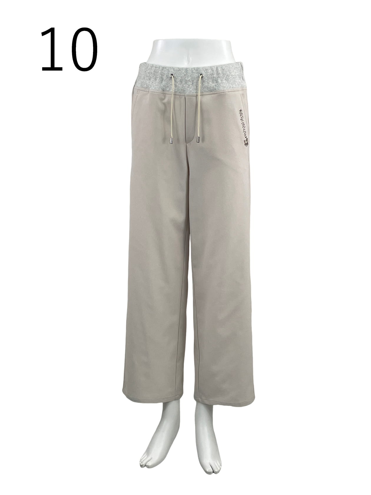 ウエストリブ・セミワイドパンツ