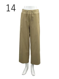 ウエストリブ・セミワイドパンツ