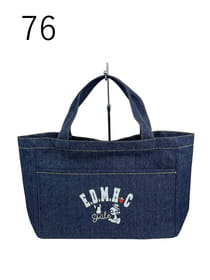 デニム フロントポケット トートバッグ