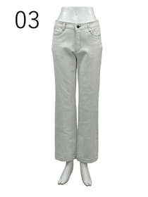 ストレートシルエット デニムパンツ
