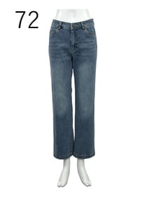 ストレートシルエット デニムパンツ