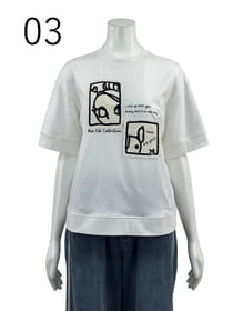 アップリケ刺繍 Ｔシャツ