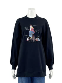 ロング丈 カットソー プルオーバー