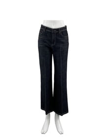 ラメ ストレッチ デニム パンツ