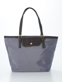 【A4対応】【軽量】【撥水】合皮×ナイロン トートバッグ