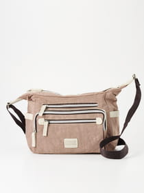 【軽量】リンクルナイロン 横型 ショルダーバッグ