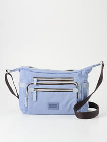 【軽量】リンクルナイロン 横型 ショルダーバッグ