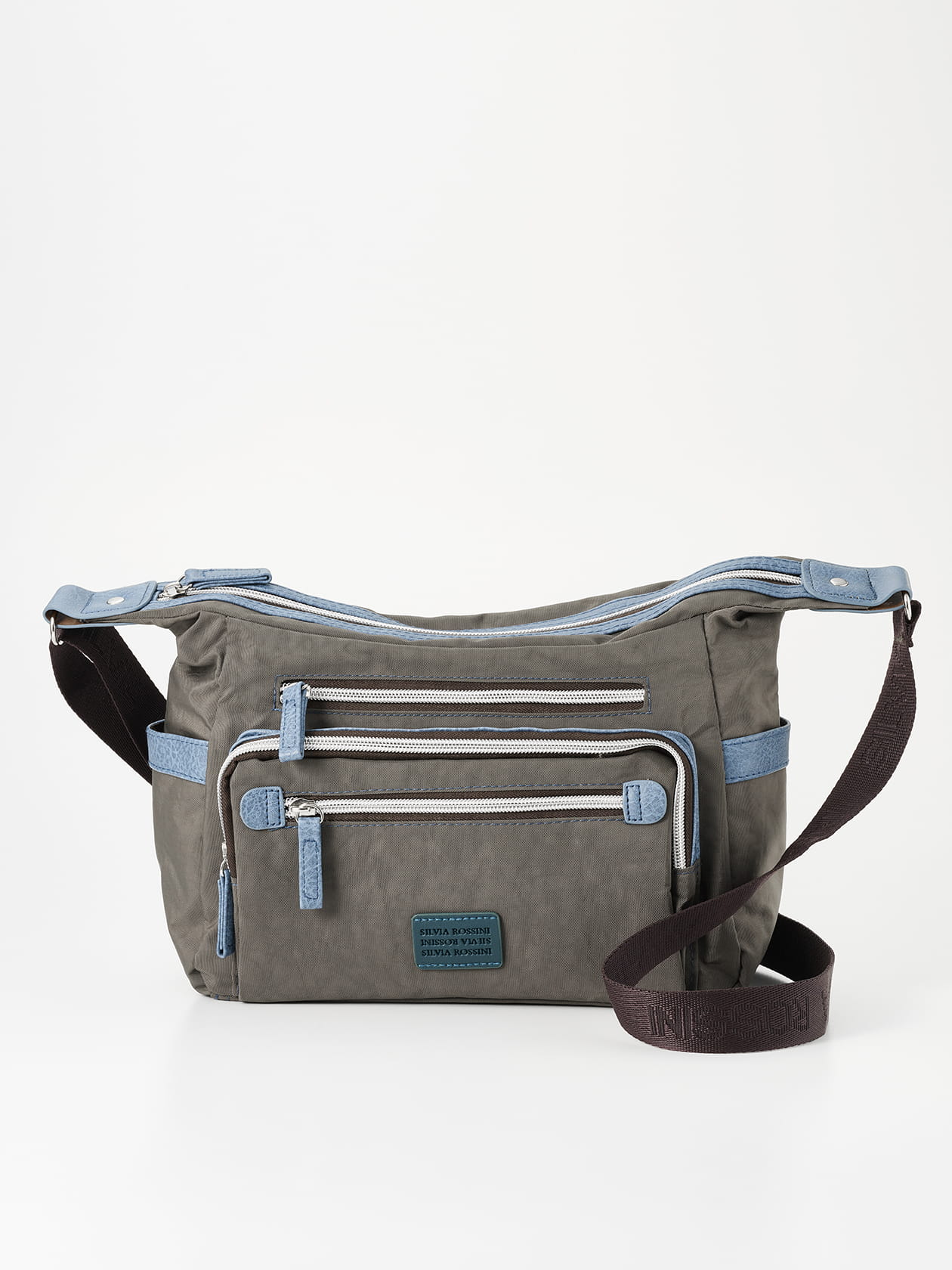 【軽量】リンクルナイロン 横型 ショルダーバッグ