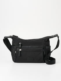 【軽量】リンクルナイロン 横型 ショルダーバッグ