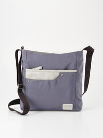 【軽量】【3層】リンクルナイロン 縦型 ショルダーバッグ