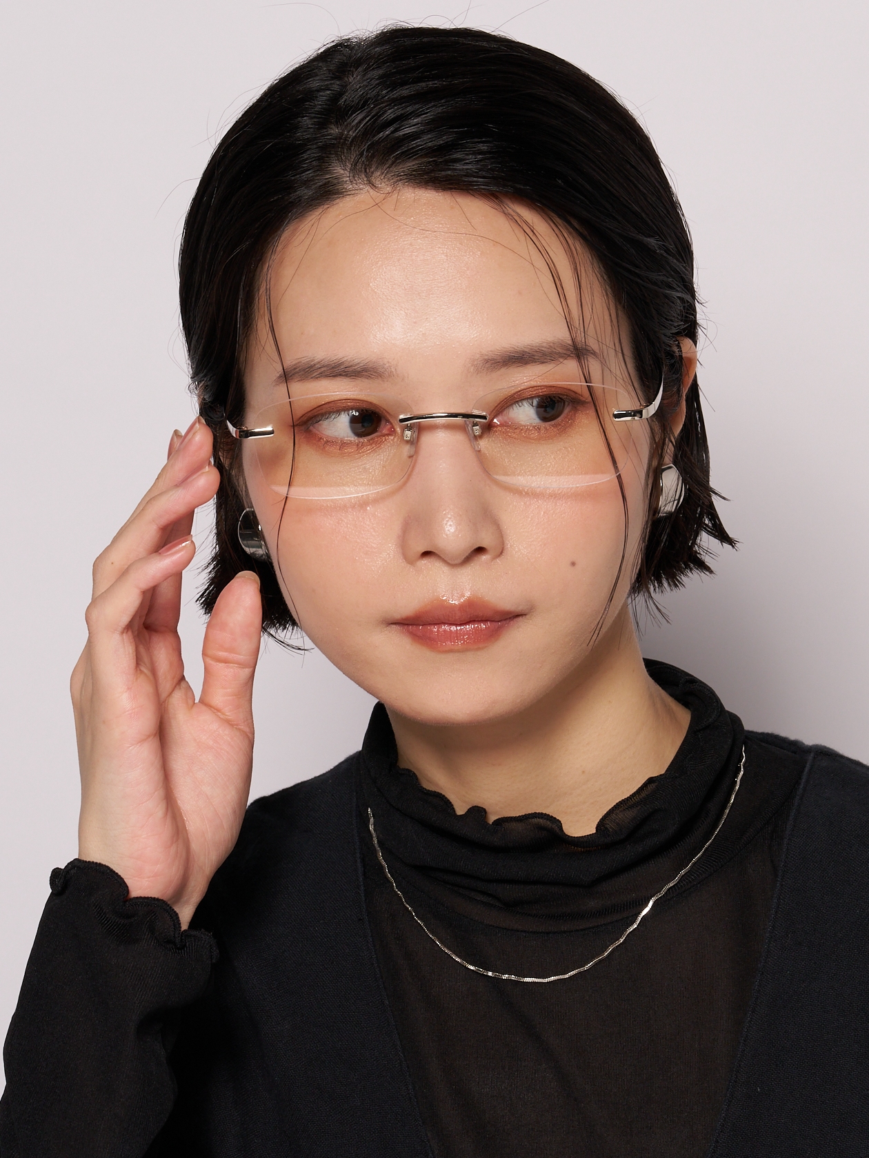 SLIT RIMLESS SUNGLASSES