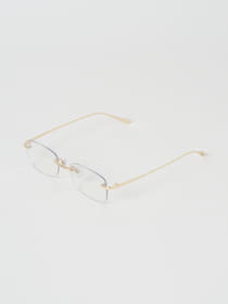 SLIT RIMLESS SUNGLASSES