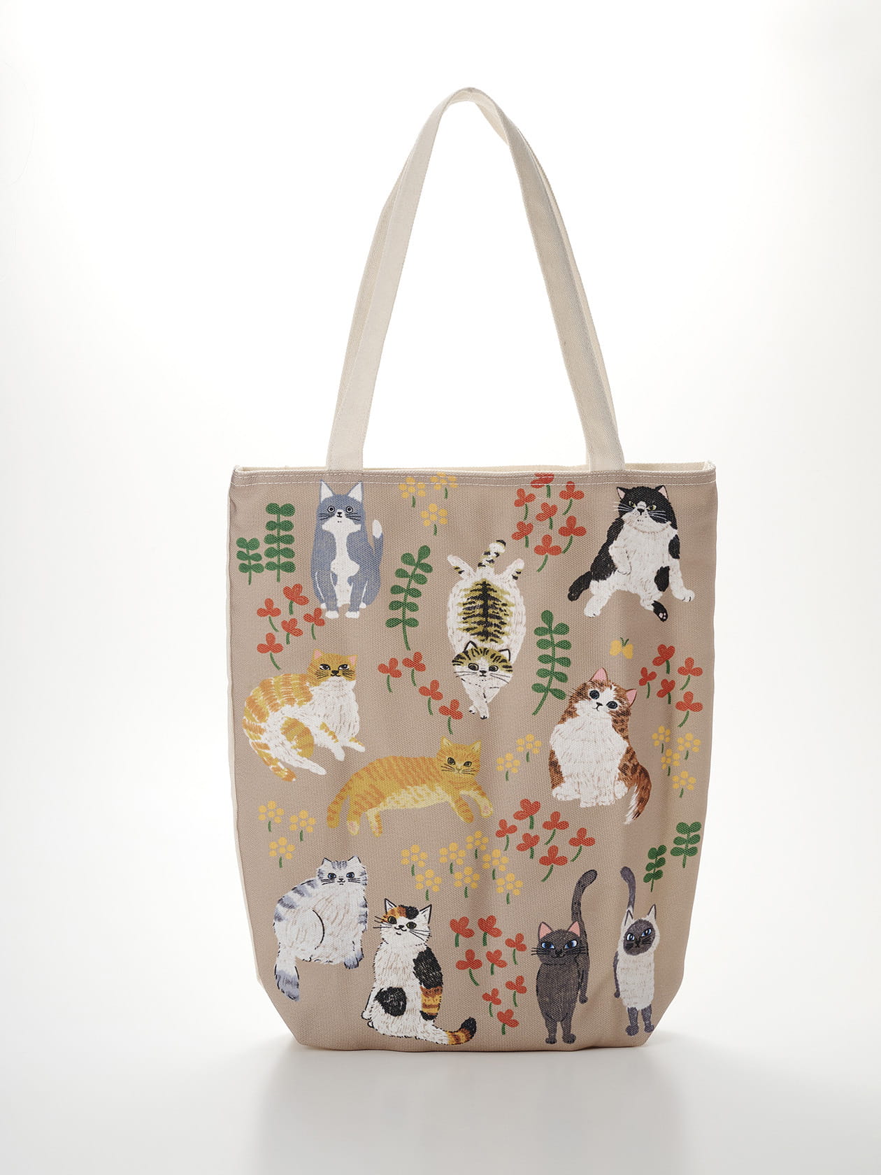 キャットプリントトートバッグ