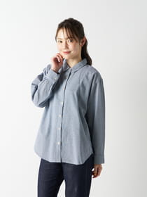 先染めバックタックベーシックシャツ