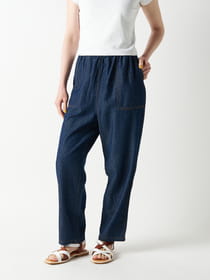 ウエストフリルデニムパンツ