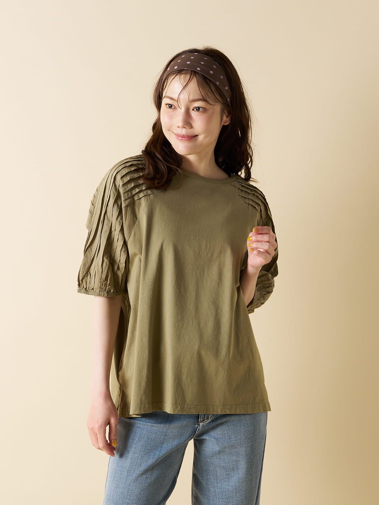 【愛着シリーズ】タックラグラン半袖Tシャツ