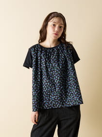 【愛着シリーズ】ラウンドギャザーラグランTシャツ