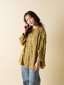 【Flower Garden】ショルダーシャーリングブラウス