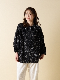 【Flower Garden】ショルダーシャーリングブラウス