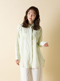 【Flower Garden】比翼仕立て3D刺繍ブラウス