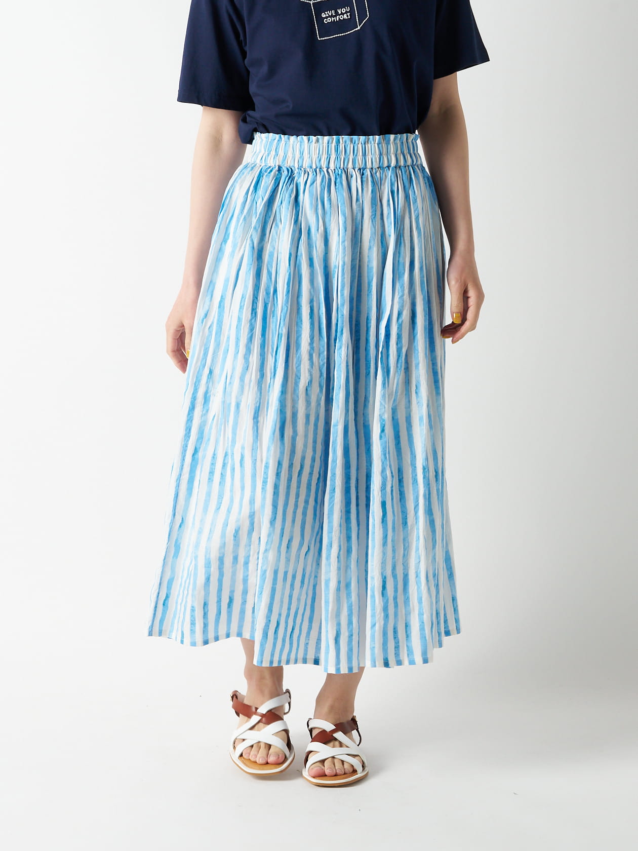 ハンドタッチフリルギャザースカート