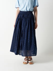 ドットフリルギャザースカート