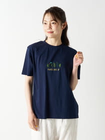 ロゴ刺繍Tシャツ
