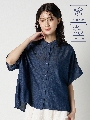 【PRIME denim】クールタッチデニムドロップショルダーシャツ