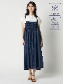 【PRIME denim】クールタッチデニムシャーリングキャミワンピース