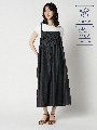 【PRIME denim】クールタッチデニムシャーリングキャミワンピース