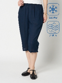 【ｲﾂﾃﾞﾓﾄﾞｺﾃﾞﾓ】さらりらイージーストレートパンツ