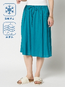 【ｲﾂﾃﾞﾓﾄﾞｺﾃﾞﾓ】さらりらワイドフレアガウチョパンツ
