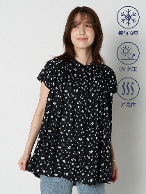 【すずかつ】クールタッチフレンチスリーブブラウス