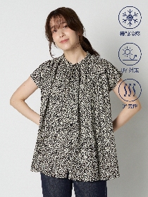 【すずかつ】クールタッチフレンチスリーブブラウス